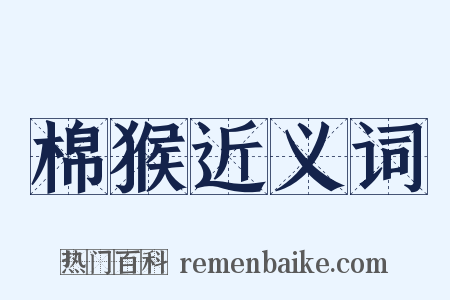 棉猴近义词是什么意思的图片
